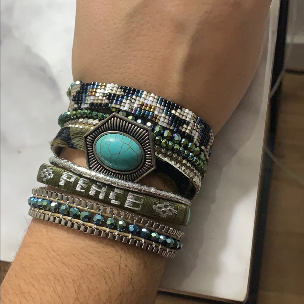 HiPanema cuff bracelet with magnetic clasp